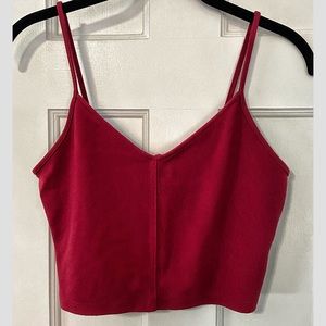 🌼red crop top tank top